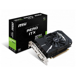 Carte graphique MSI GeForce GTX1050Ti AERO ITX 4GB OC V1 V809-2606R