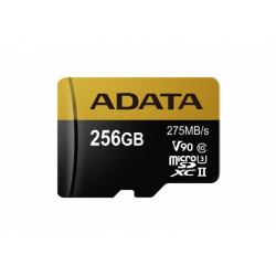 ADATA MicroSD/SDXC Card 256GB UHS-II Cl.10 W/Adap. AUSDX256GUII3CL10-CA1