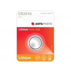 AGFAPHOTO Batterie Lithium Knopfzelle CR2016 3V Blister (1-Pack) 150-803418