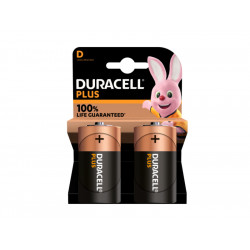 Battery Duracell Alkaline Plus Extra Life MN1300/LR20 Mono D (2-Pack)