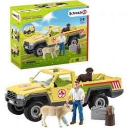 SCHLEICH figurine 42503 - Visite du vétérinaire a la ferme - Farm World