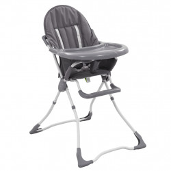 Chaise haute pour bébé Gris...